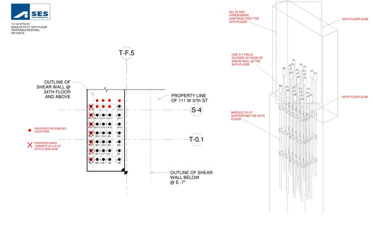 111 West 57th 5 24 3d View P3 V7 34th Proposed Redowel